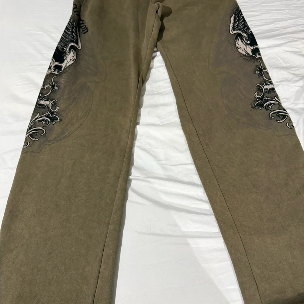 AFFLICTION Keeper Mens Wide Leg Sweatpants - Picture 9 of 9